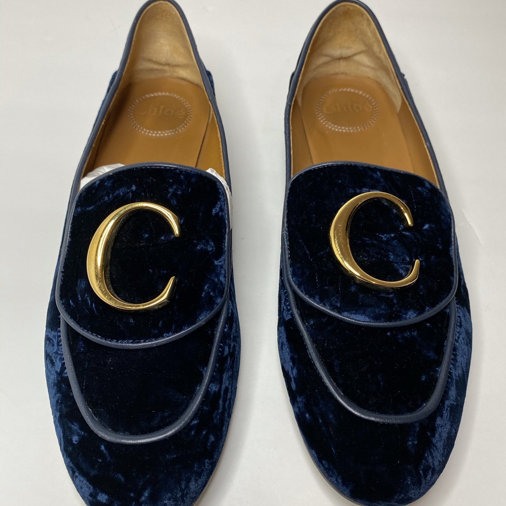 Chloe C Collapsible Velvet Loafers